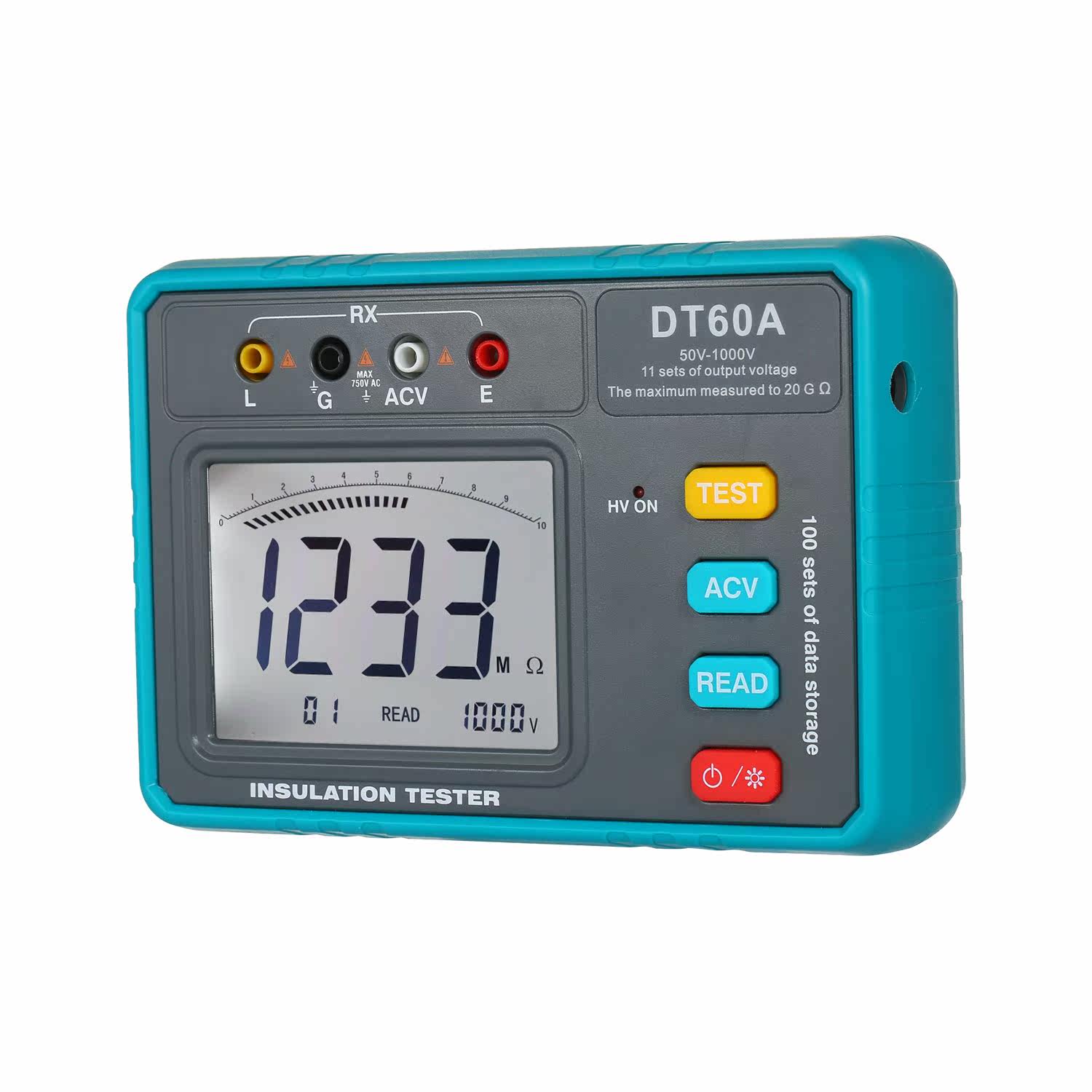 dt60a led digital ohmmeter megohmmeter megger megameter resi