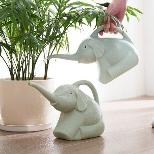 elephant shape watering can pot home garden flowers plants w