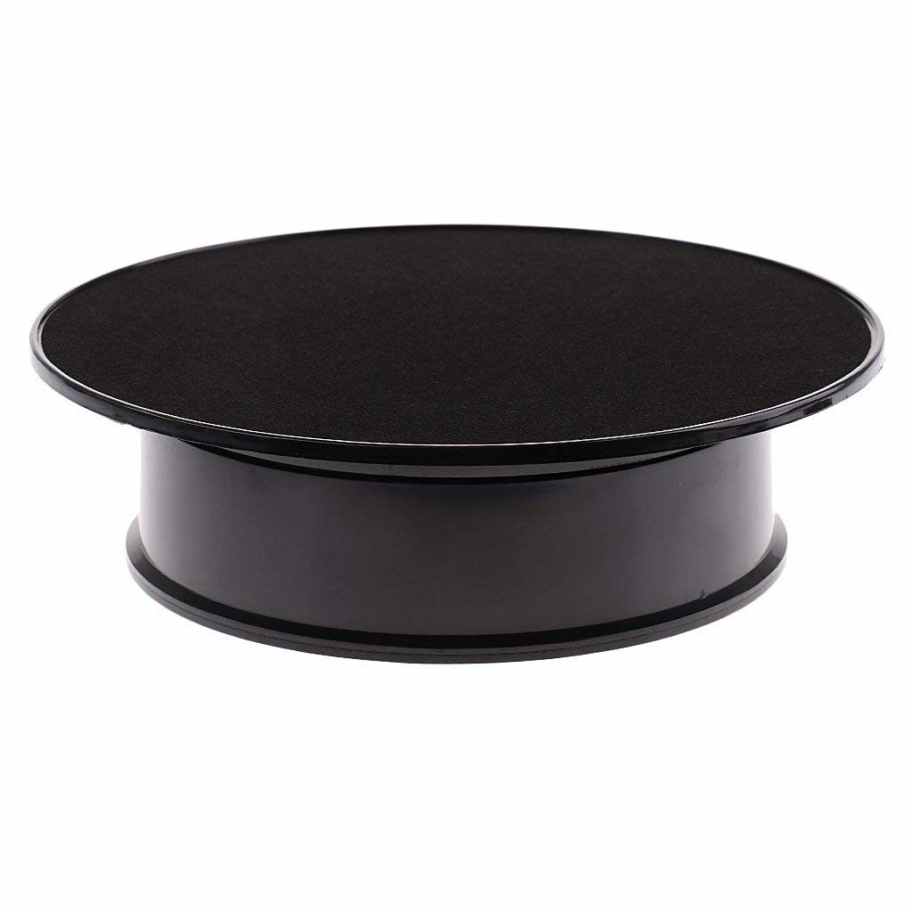 20cm 360 degree usb electric rotating turntable display stan