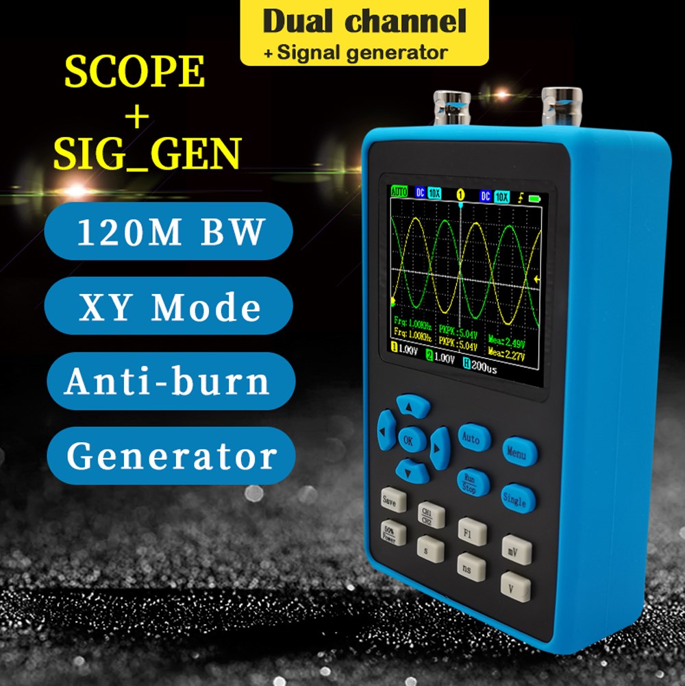 DSO2512G 120M Bandwidth Oscilloscope 10mV Minimum Vertical S 饰品/流行首饰/时尚饰品新 其他DIY饰品配件 原图主图