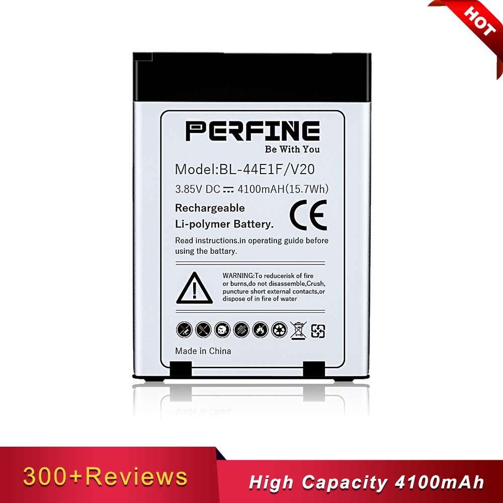 Perfine V20 4100 mAh BL 44E1F For LG V20 Battery Replacemen