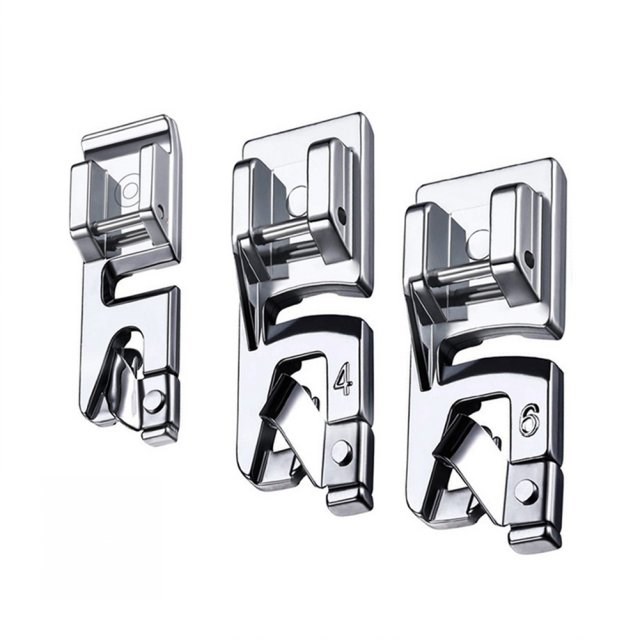 3pcs Sewing Narrow Rolled Hem Sewing Machine Presser Foot Ho-封面