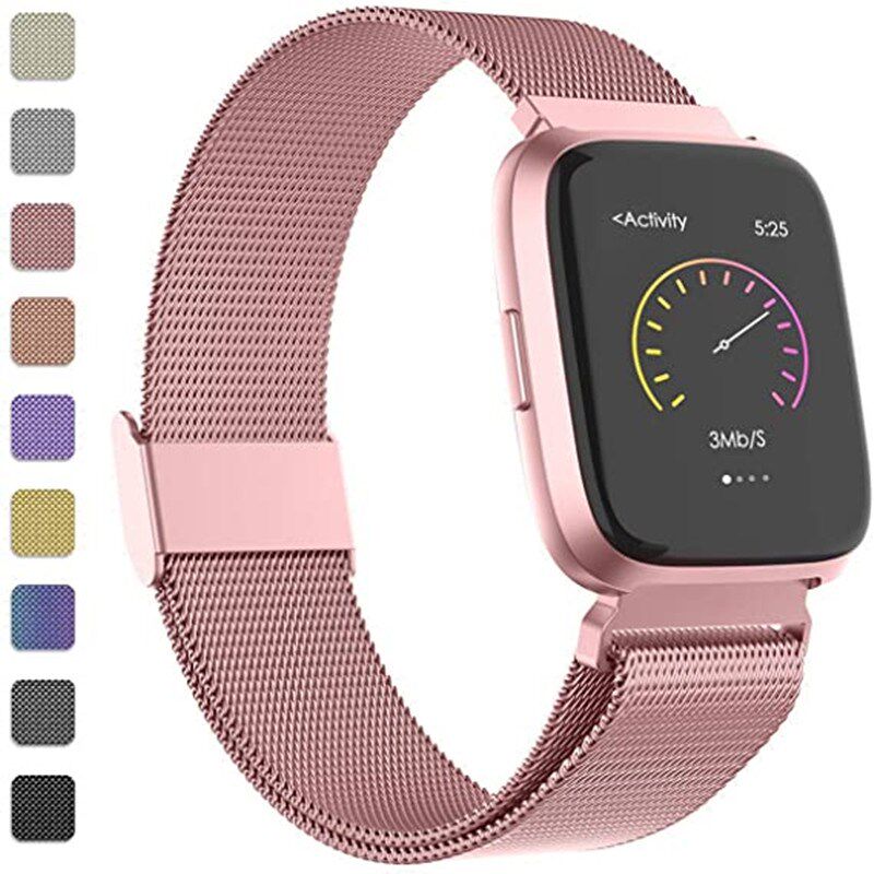 strap metal stainless steel band for fitbit versa strap wris