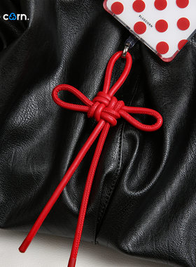 bluecorn 蓝色苞米原创皮绳系列新年限定时尚百搭如意结手机挂绳