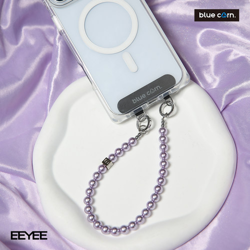 bluecorn双挂彩色珍珠腕带手机链