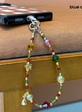 bluecorn 蓝色苞米原创时尚百搭节日限定圣诞叮叮当腕带手机链