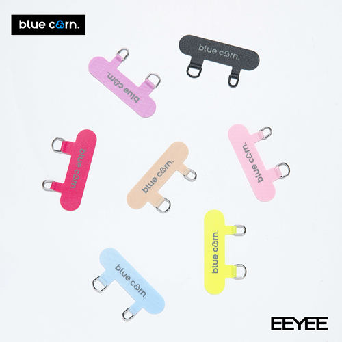 彩色双耳贴片手机挂绳夹片防丢片