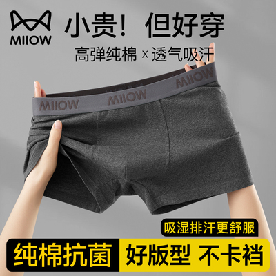 2025新款正品高档纯棉内裤男生
