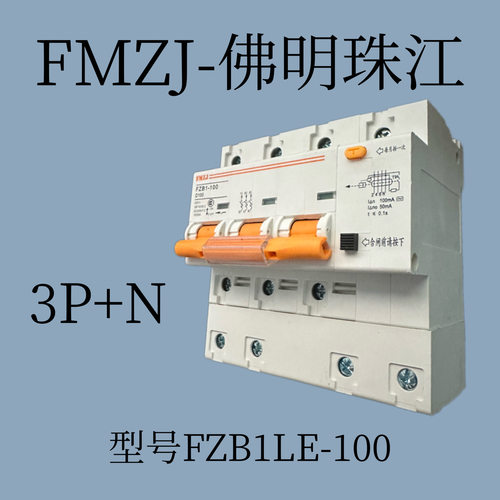 FMZJ-佛明珠江FZB1LE-100 80A 100A 125A漏电断路器