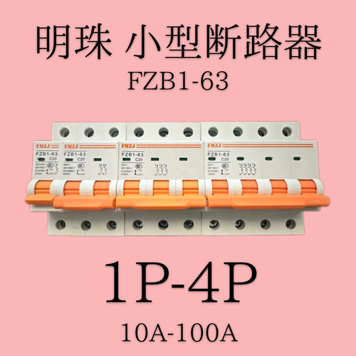佛明珠江-小型断路器FZB1-63 1P2P3P4P（10A-125A）