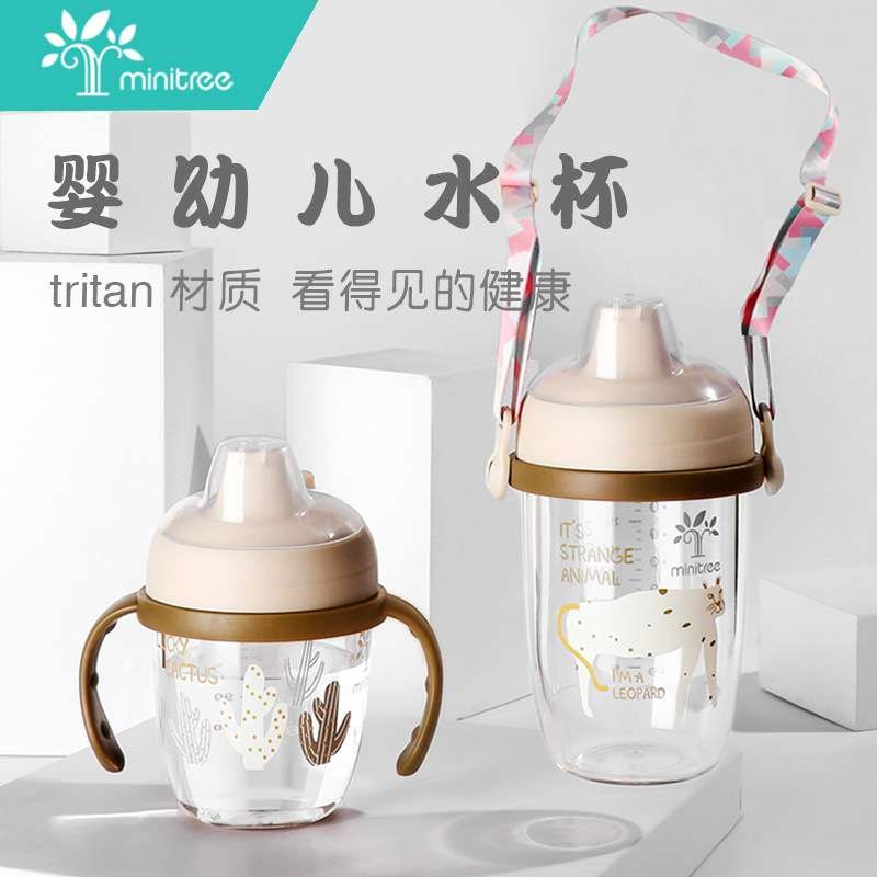 儿童水杯宝宝吸管学饮杯婴儿防E漏重力球水杯学生喝水水壶