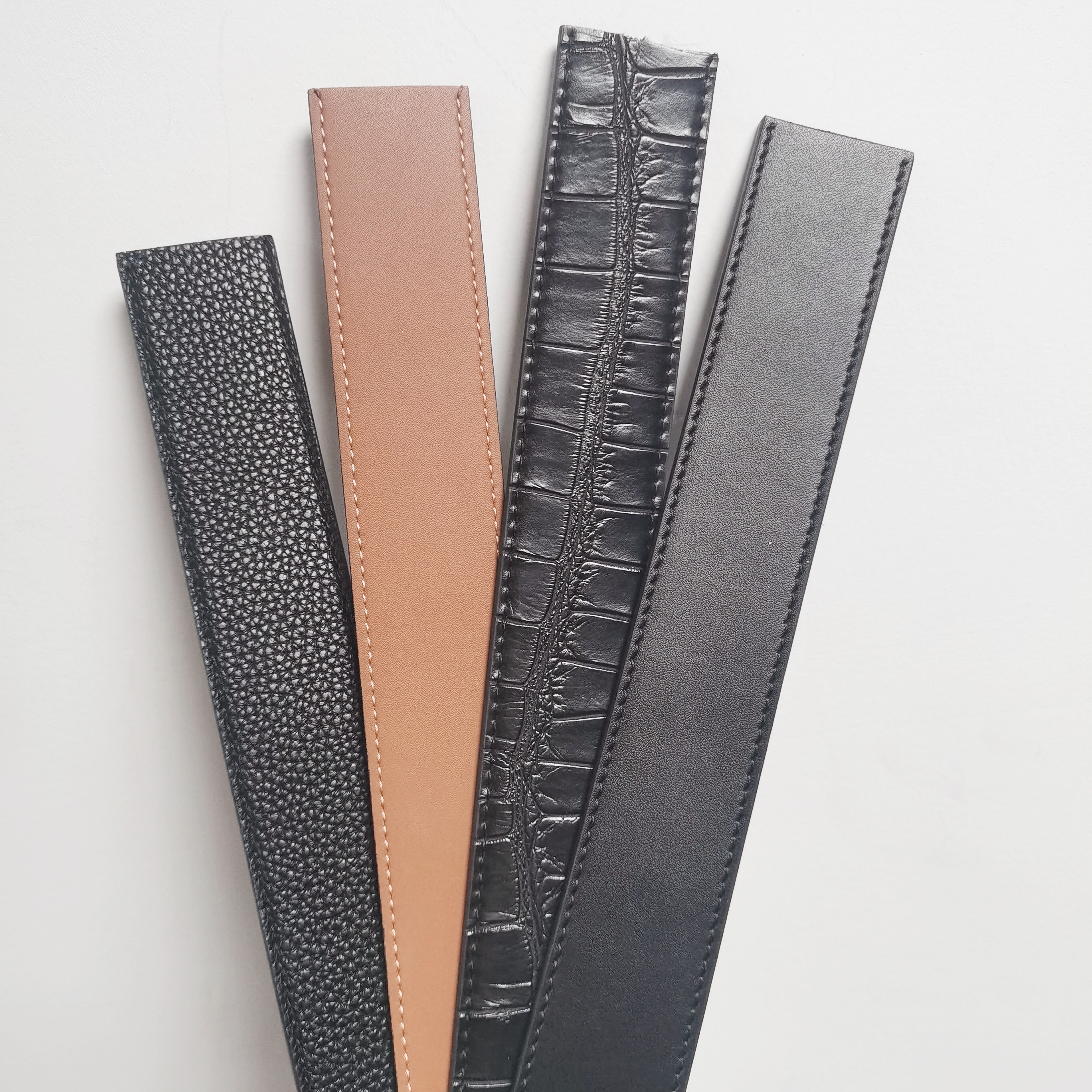 适用于蔻驰替换腰带身38mm男士不带扣头真皮打孔平滑扣皮带带身潮