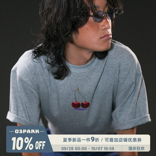 O3PARK索洛纳速干樱桃骰子T恤