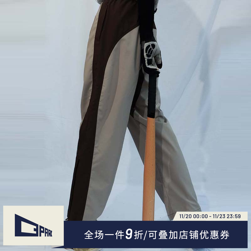 o3park休闲裤撞色claenfit解构