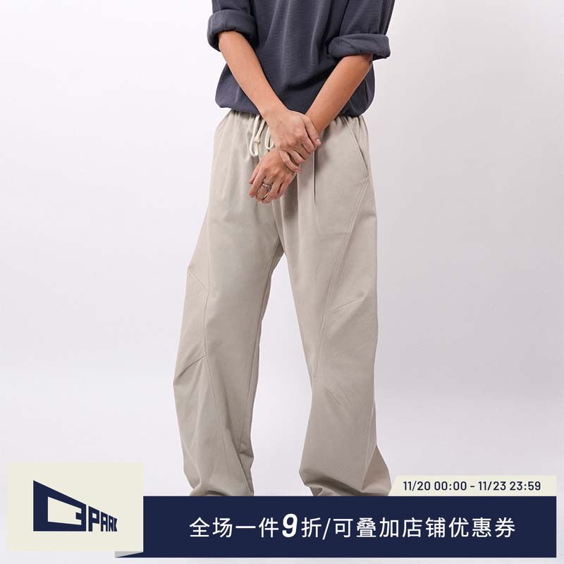 O3PARK褶膝弯刀裤长裤