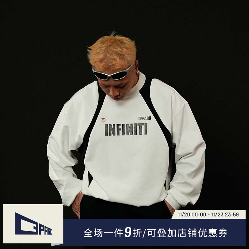 o3park复古长袖卫衣球衣