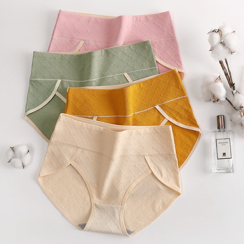 网红 7A高腰大码内裤女胖mm女生运动抗菌性感高开叉ins韩版三角裤