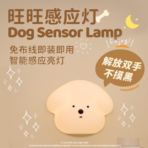 人体感应磁吸护眼可爱充电小夜灯