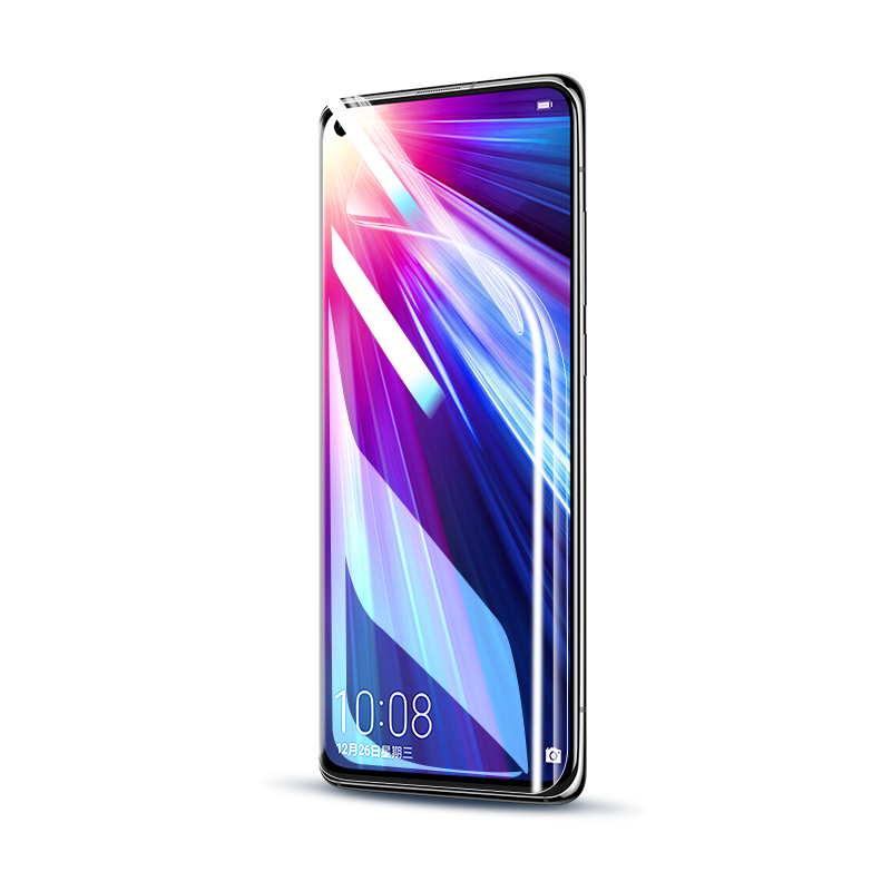 云曼丰适用荣耀v20手机膜华为v20钢化水凝膜v2O软膜全屏honorv20屏保20v二十屏幕保护防摔贴pctal10pct一al10