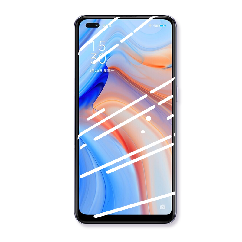 云曼丰适用opporeno4钢化膜reno4se5g手机oppo4pro全屏0pporeno45g防摔opρoreno opporeon04poopreno/oppor4