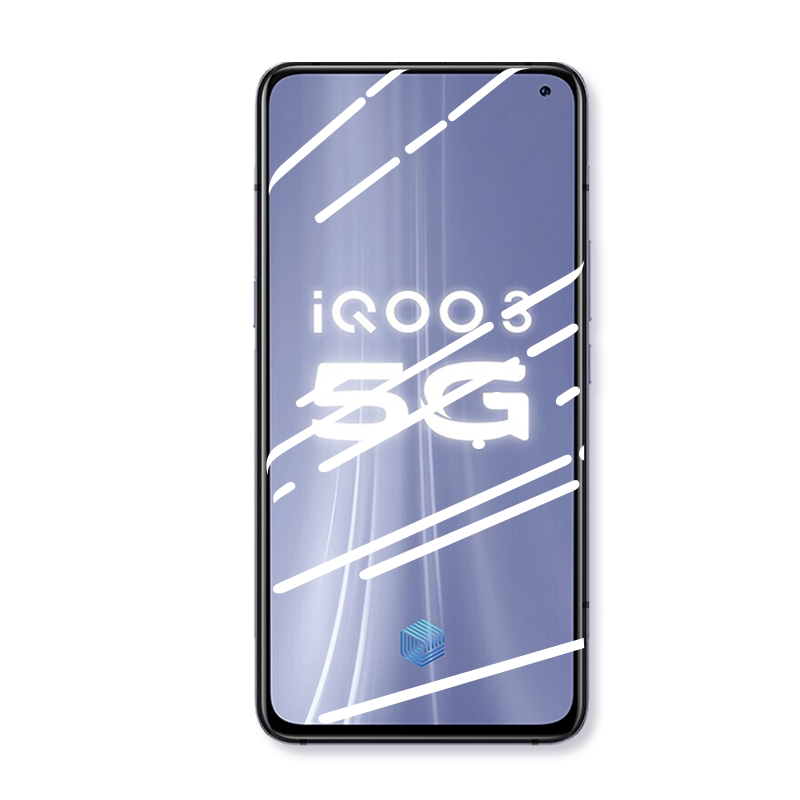 云曼丰适用iqoo3钢化膜vivoiqoo3手机膜全屏覆盖vivo抗蓝光iq003贴膜ipoo屏保5g爱酷iq高清i3屏幕保护ⅵvolq