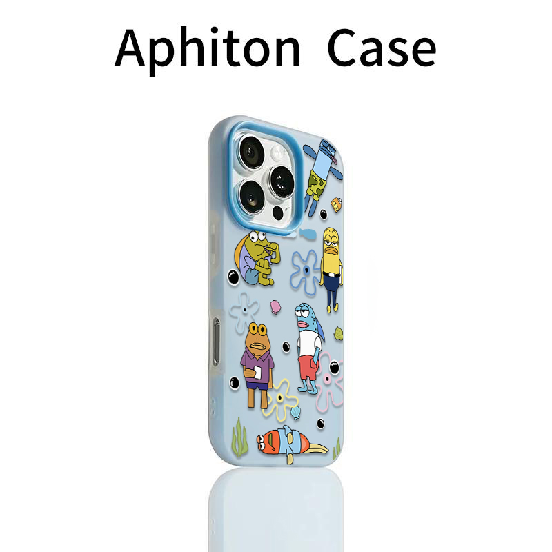 多个比奇堡居民适用苹果16promax肤感果冻二合一16/15/14plus双层磨砂iPhone15/14/13promax手机壳12防摔新款