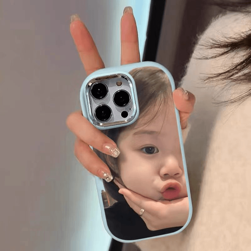 超萌托腮小女孩苹果手机壳