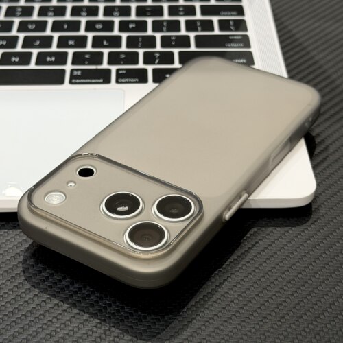 超薄磨砂钛原色适用苹果17/16promax手机壳简约ins风高级感iPhone15pro新款14/13promax全包防摔12男女11小众