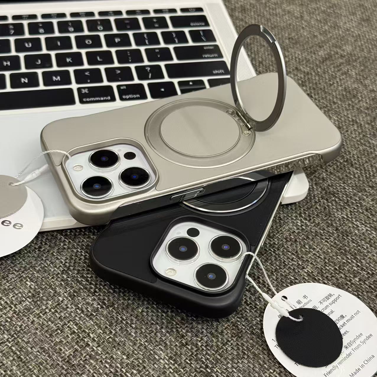 纯色贴皮情侣款适用苹果13/14/15/16/17promax无边框磁吸支架手机壳华为p80pro亲肤感小米17promax防摔保护套