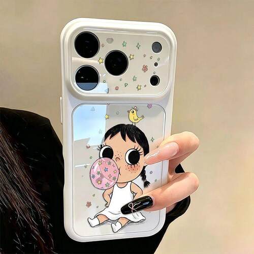 吹泡泡小玉适用苹果17/16promax康宁三合一蓝光手机壳iPhone15pro简约个性14Pro小众创意13pro全包12防摔11套