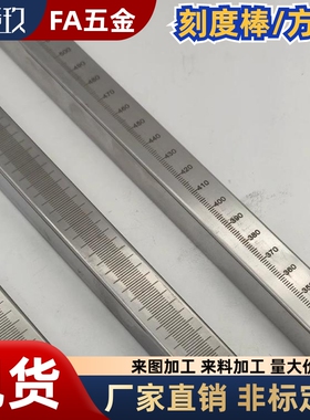 带刻度方管 方形支柱 刻度杆柱 刻度尺RCY51/FGSTAQ  刻度圆柱尺