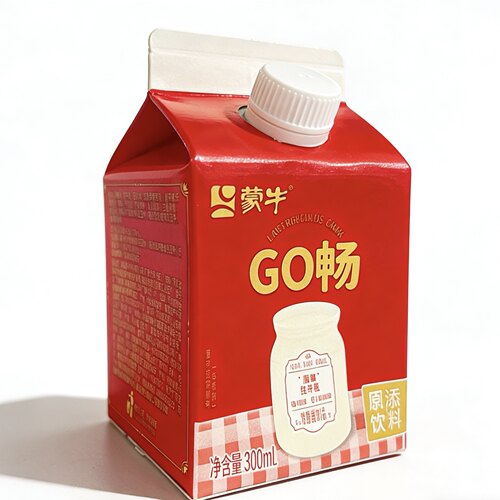 蒙牛go畅原味乳酸菌饮品300毫升12盒整箱装