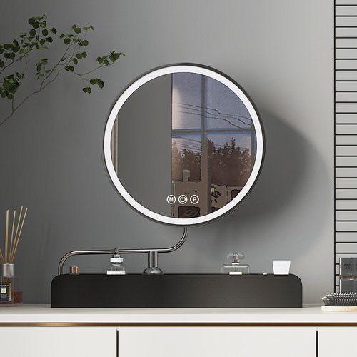 led化妆镜枪灰色轻奢金属