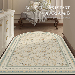 椭圆法式 奶油风入户门地垫进门地毯玄关门口脚垫pvc可擦免洗防滑