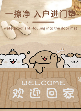 地毯入户门地垫免洗pvc换鞋玄关地垫入户门垫可裁剪进门口地垫子