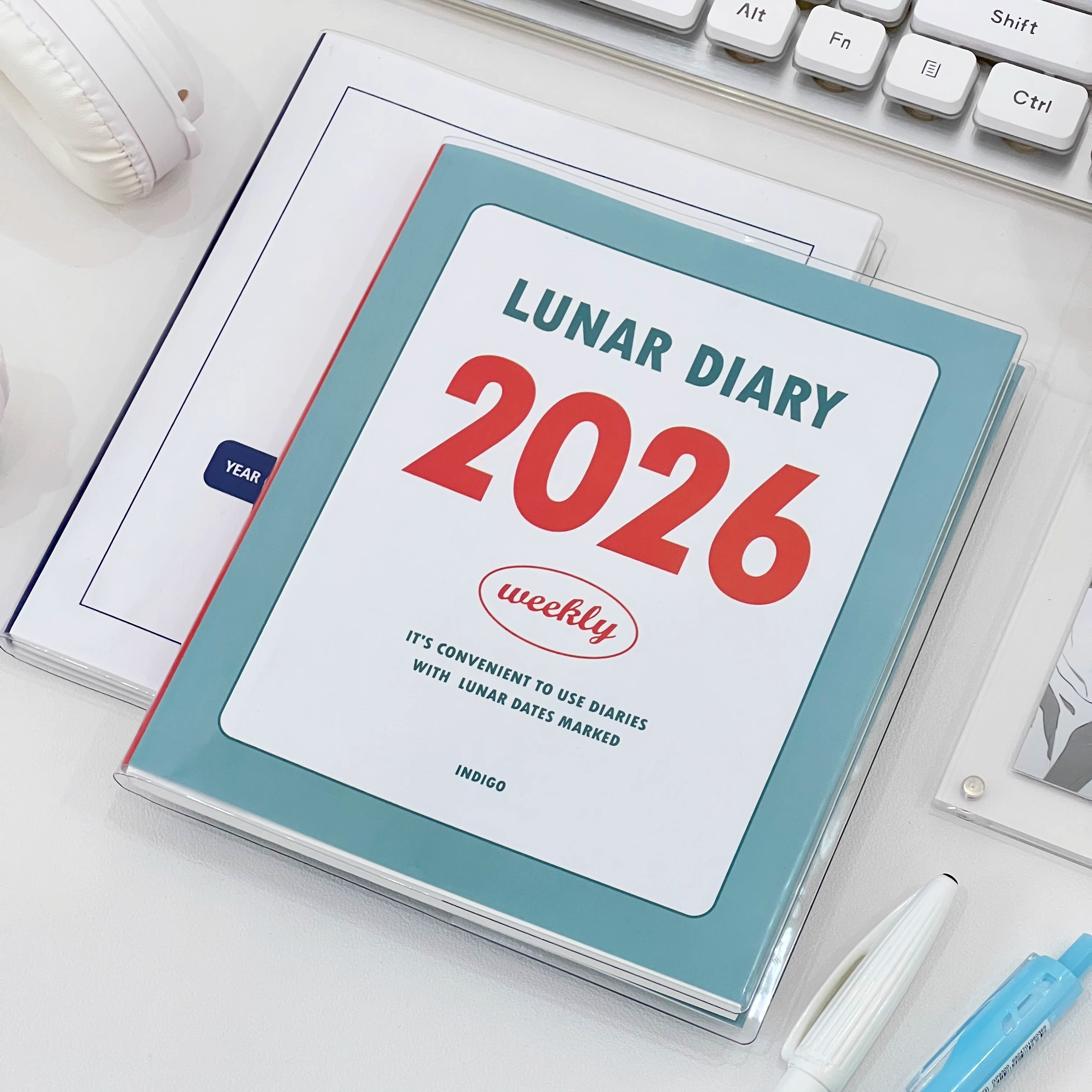 2026年韩系简约手帐本高颜值日程本学生月周计划笔记本日记本子