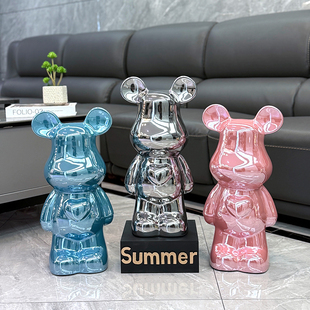 50cm暴力熊存钱罐客厅电视柜大型落地摆件儿童创意收纳玄关卧室