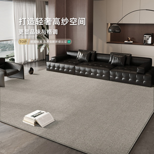 纯色地毯客厅2026新款静音防水防污免洗可擦沙发茶几高级感地垫子