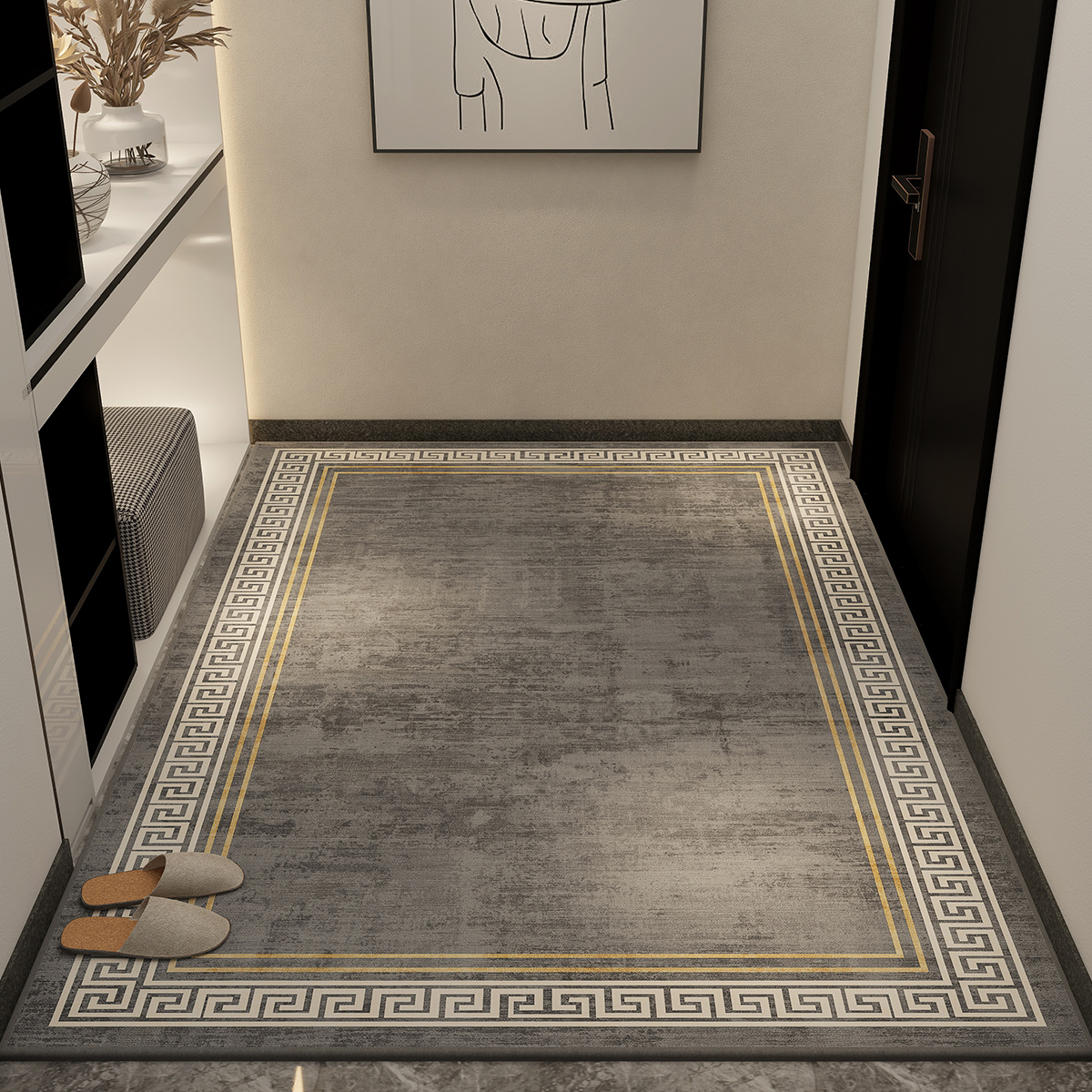 歐萊森比利時絨時尚玄關輕奢地墊