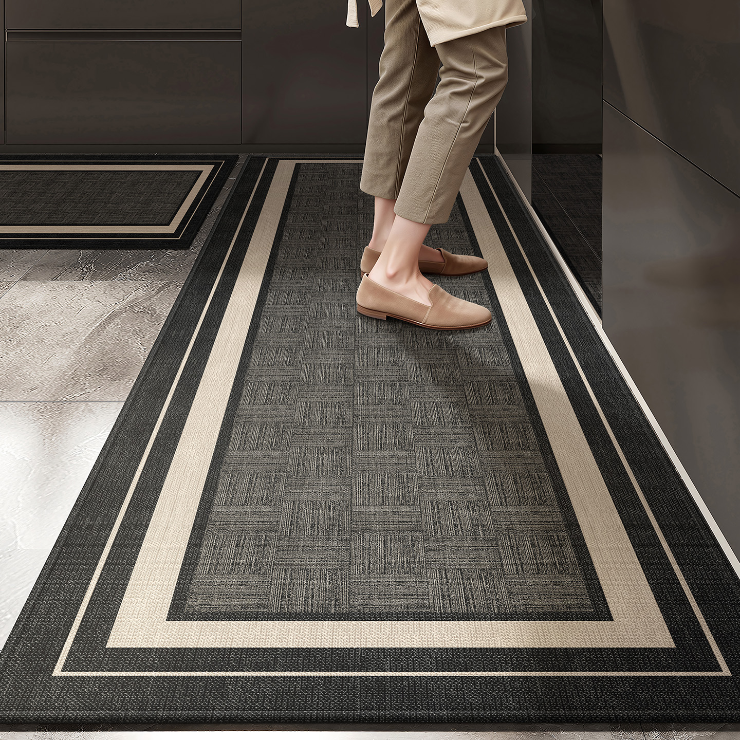 厨房吸水吸油地垫轻奢风免洗脚垫