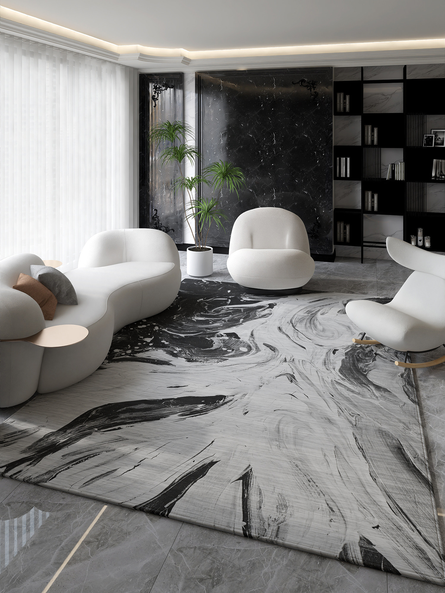 新中式轻奢地毯客厅2025新款家用地垫大面积全铺卧室床边毯免打理,居家布艺,地毯,淘宝优惠券,粉丝福利购,淘宝优惠卷