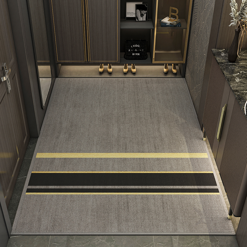 轻奢入户门地垫高级玄关地毯简约