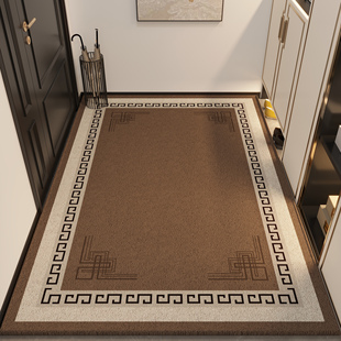 新中式 入户门地垫进门门垫高端定制大门口可裁剪防滑脚垫玄关垫子