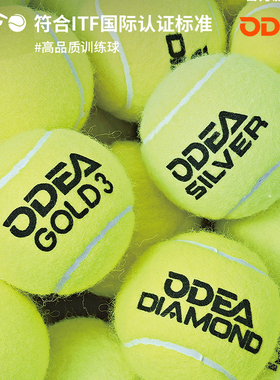 ODEA欧帝尔网球DIAMOND训练用球高弹专业练习球初学者silverGOLD