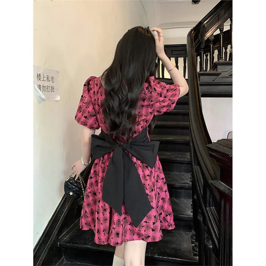 大码连衣裙女胖夏季小众