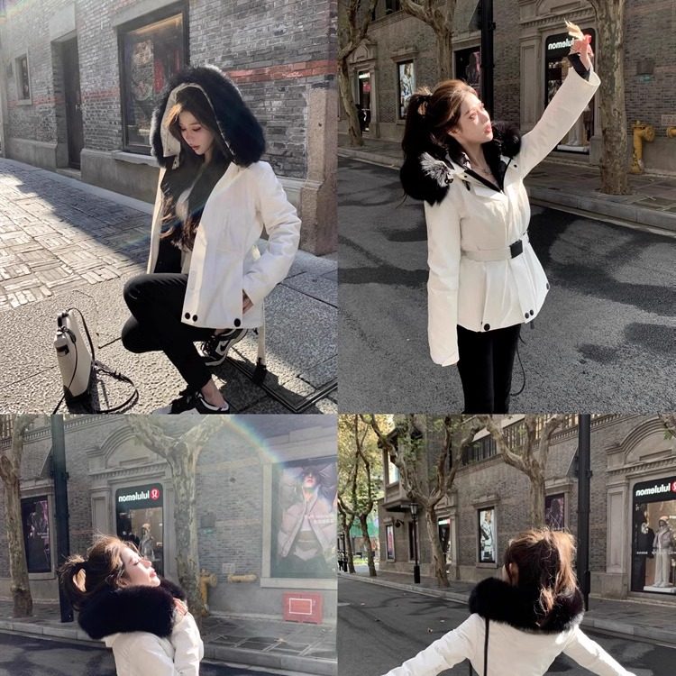 white down jacket with fur col - Taobao product photo 2