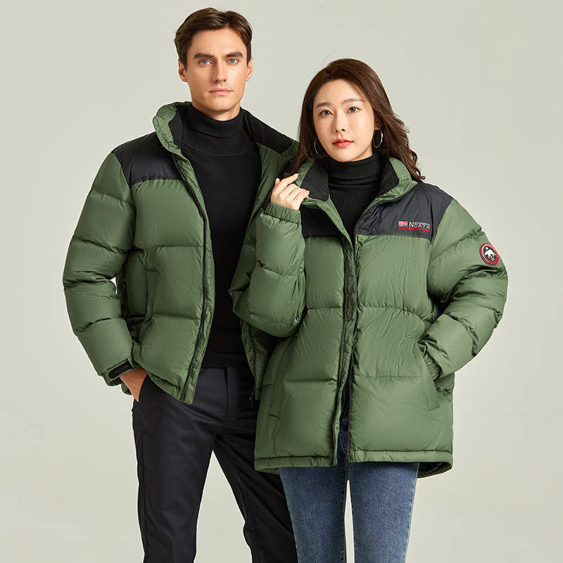 防风防水大众90白鸭绒加厚羽绒服