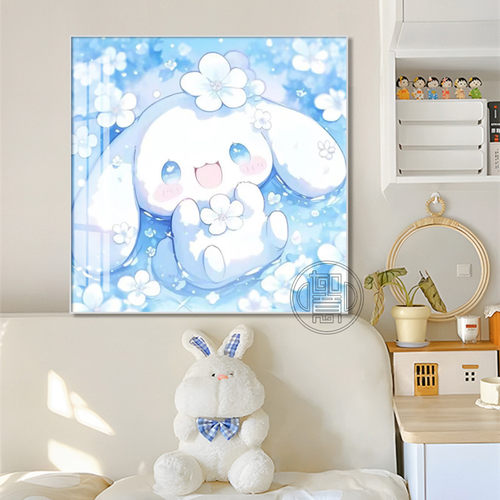 玉桂狗钻石画儿童卧室手工diy贴钻画三丽鸥高颜值带框钻石贴画