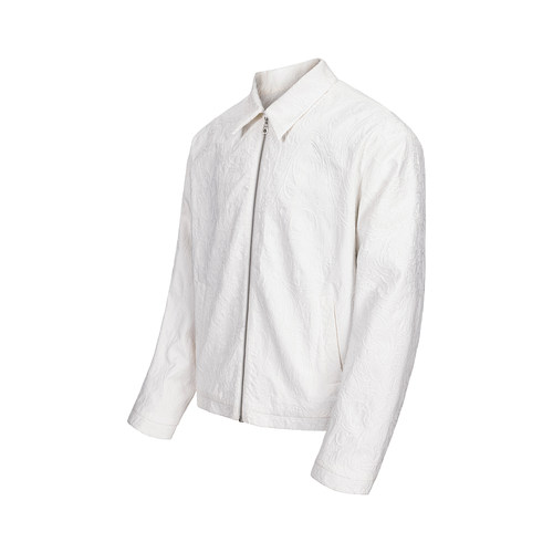 Casoulty Embossed Jacket/ 浮雕西部夹克 短宽版型 手工盘绳工艺