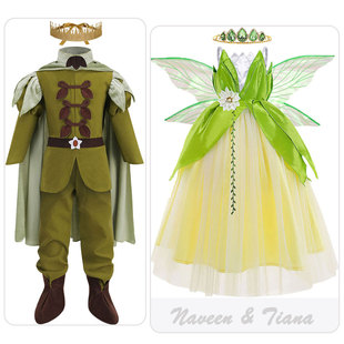 万圣节儿童节小叮当男童青蛙王子青蛙公主蒂安娜公主裙舞台表演服